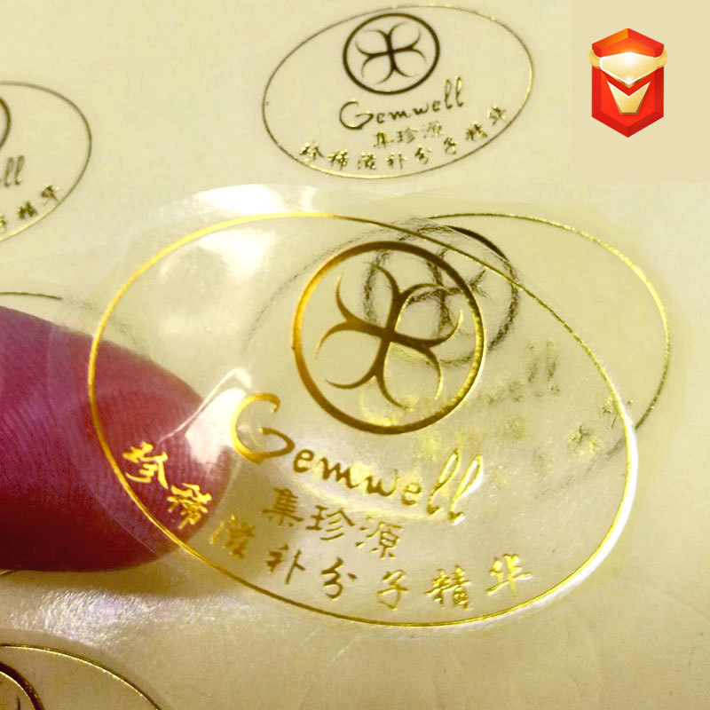 烫金贴纸 透明烫金烫银不干胶标签 贴纸