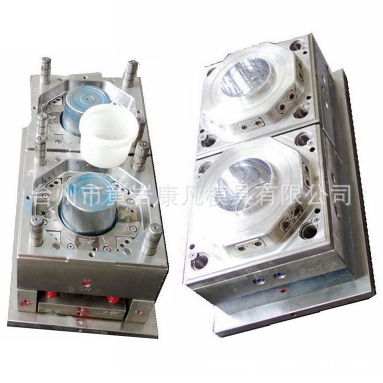 注射成型模具，一出二塑料桶模具涂料桶模具 开一套模具要多少钱