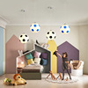 Modern and minimalistic creative basketball football ceiling lamp for bedroom, Amazon