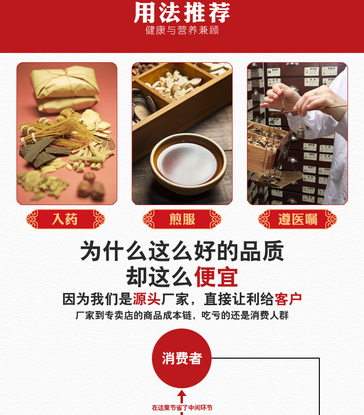 Qianhu Dried Peucedanum Root Slices 500g Traditional Chinese Herb for Decoction in use