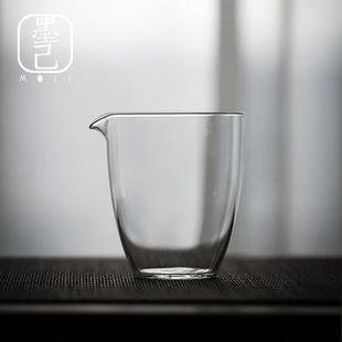 Moji Hejian Thickened High Temperature Resistant Glass Public Cup Kung Fu Tea Set Transparent Public Cup Tea Set Wholesale