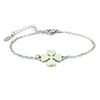 Double-sided accessory stainless steel, polishing cloth, pendant, four-leaf clover