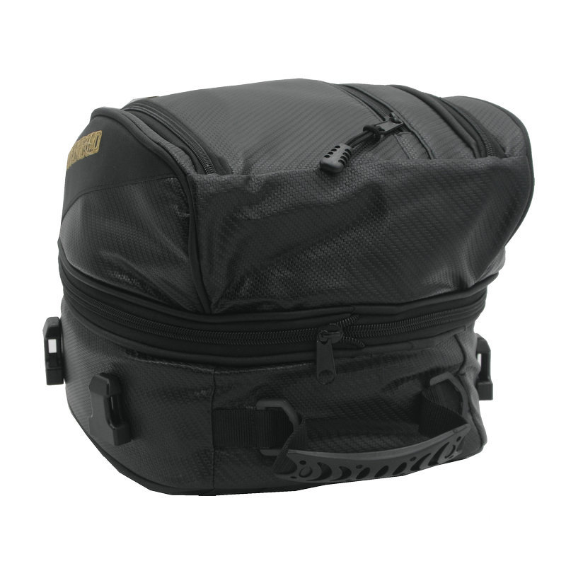 Directo de fábrica de la motocicleta trasera del tronco RR9019 casco de la motocicleta bolsa de color de soldadura bolsa de cola puede ser equipado con casco