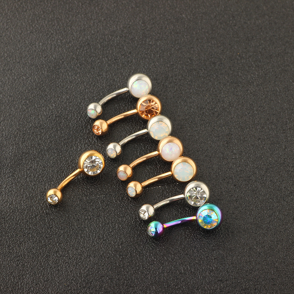 Stylish Stainless Steel Navel Ring Dangle Belly Button Piercing Jewelry Set for Women detail image 10