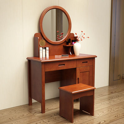 实木梳妆台 中式现代简约梳妆台卧室精品家具