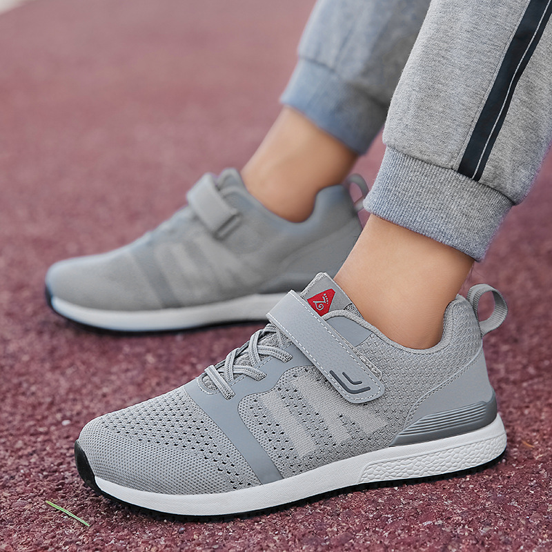 春夏季透氣老人鞋防滑軟底中老年健步鞋爸爸媽媽運動旅遊鞋子7707