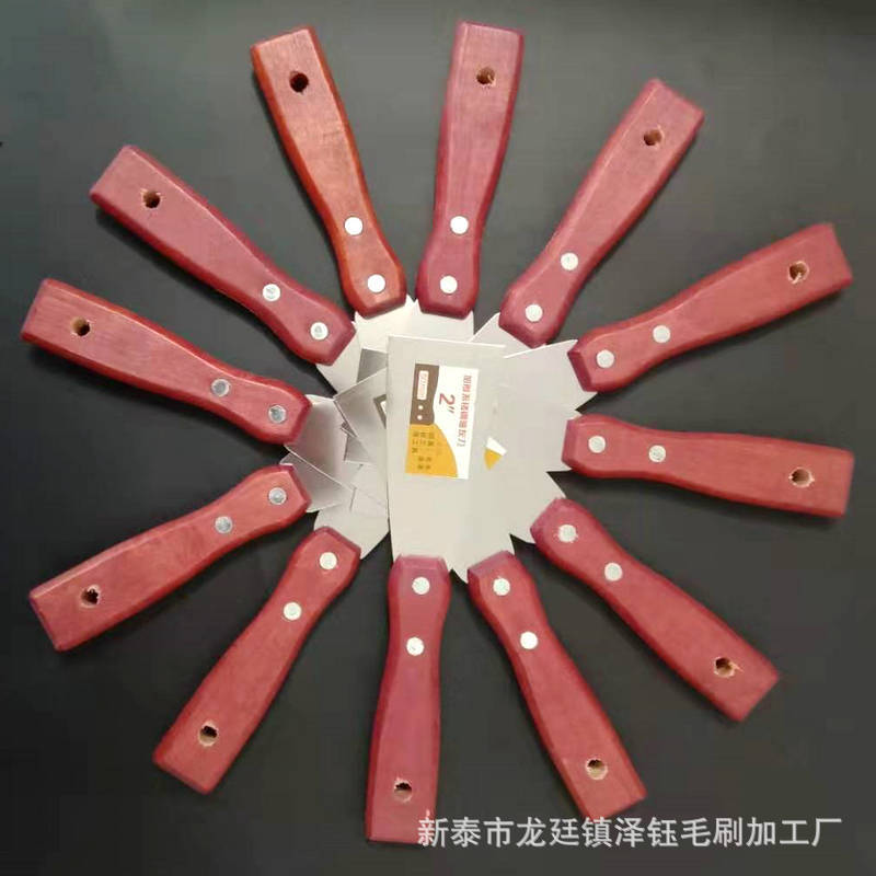 Cuchillo de masilla de mango de madera al por mayor de fábrica Cuchillo de masilla de 3 pulgadas pala de limpieza