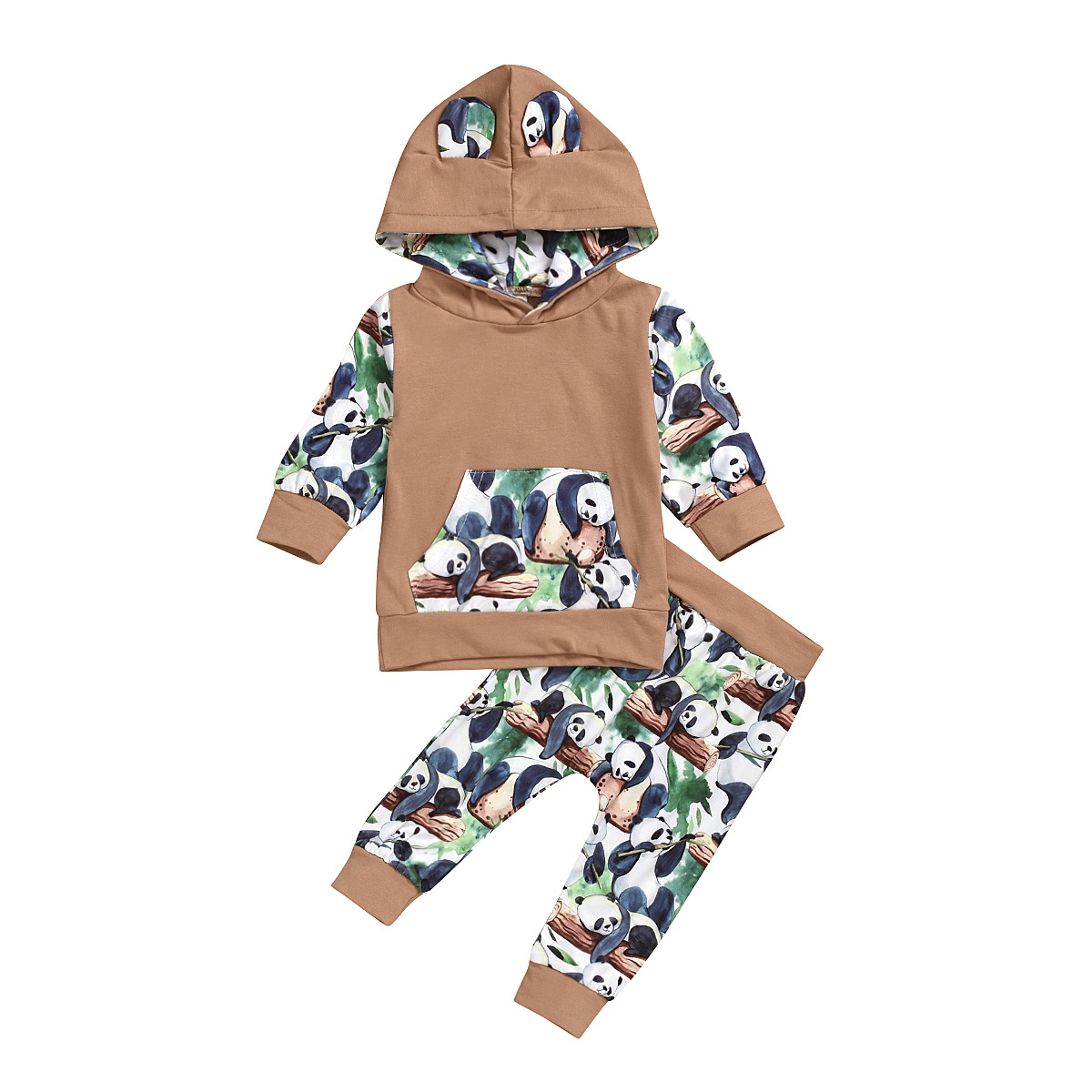 2-piece Printed Panda Fashion Children's Clothing Wholesale display picture 1