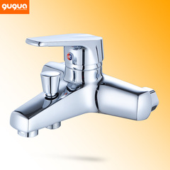 Hot and cold copper bathtub faucet, bathroom concealed shower mixing shower faucet, concealed triple mixing valve direct sales