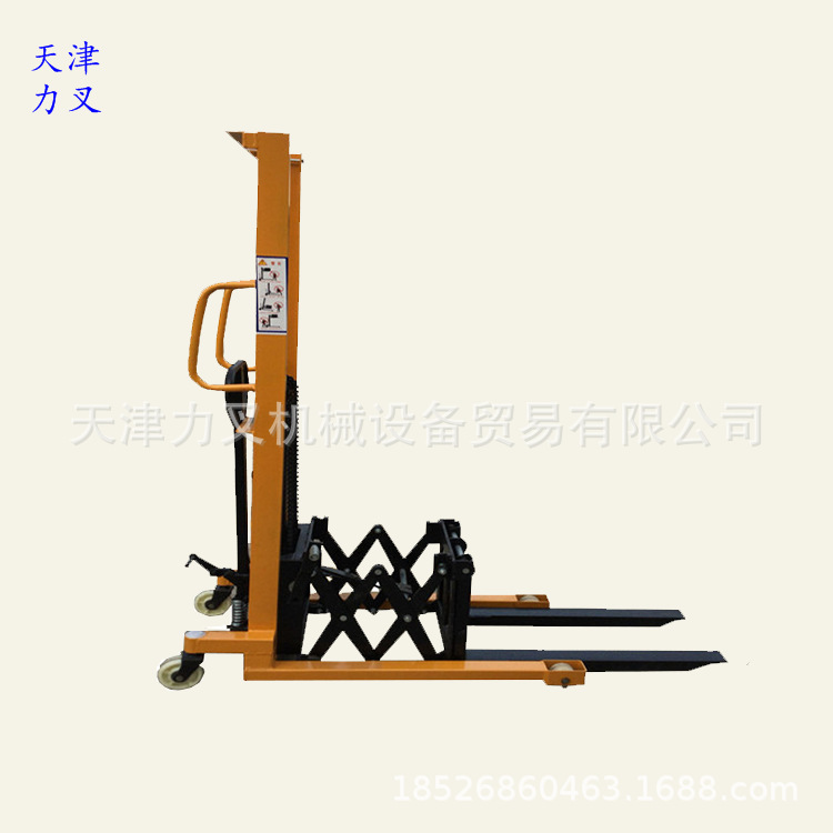 厂供前移式手动叉车托盘堆垛车 人力堆高机 手动液压升降堆放车