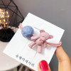 Cute hair accessory from pearl, wide color palette, with little bears, Korean style