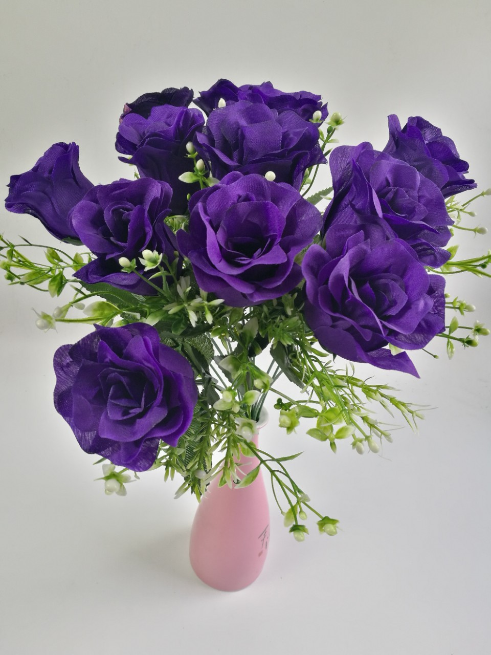 Bodas de mano 12 flores de flores de decoración de flores artificiales venta directa
