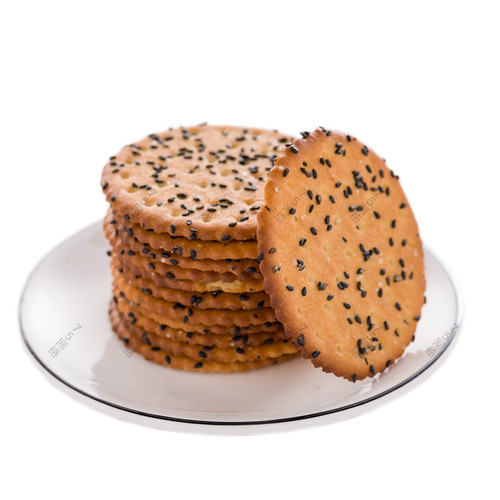 Source Factory Black Sesame Cookies Wholesale Loose Pack Cookies Nostalgic Snacks Leisure Food Sweet Thin Crispy Resilient Cookies