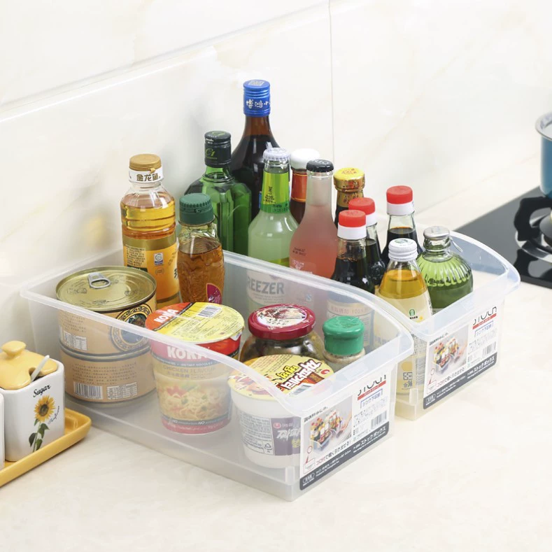 Японский стиль ящик для холодильника для хранения свежих продуктов на кухне, коробка для продуктов с пищевым уровнем, прозрачный пластиковый ящик для хранения овощей