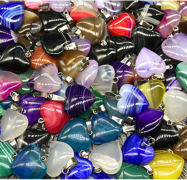 5g Weight Pendant Jewelry Making Type Agate Material Solid Color Pattern Satin Finish Polishing Design Classic Style Style Coffee, White, Purple, Red, Green, Blue, Yellow, Black Color Agate Solid Color Satin Pendant 13
