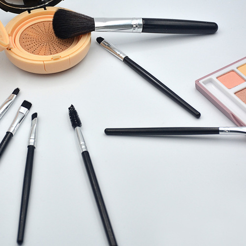 7 makeup brush set, blush brush, eye shadow brush, lip brush, portable eyelash brush, eyebrow brush set, factory direct sales
