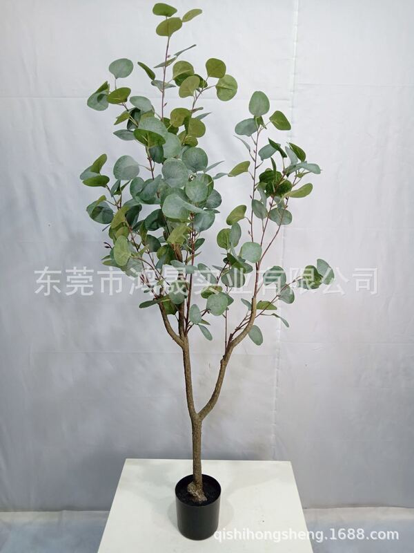 Factory hot sale simulation money tree simulation eucalyptus artificial fortune tree Nordic decorative green plant wholesale Factory hot sale simulation money tree simulation eucalyptus artificial fortune tree Nordic decorative green plant wholesale