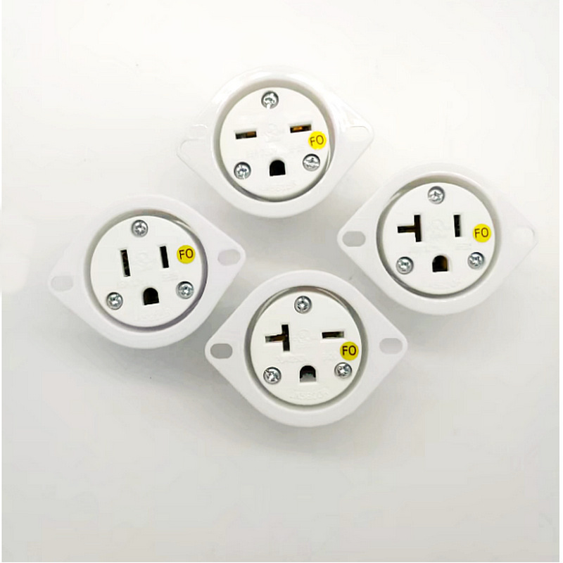 台湾隆光LK5520RFO 嵌入型美式插座NEMA 5-20 20A125V T型