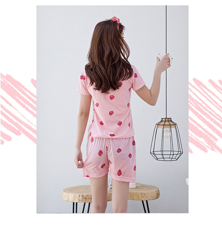 S粉色草莓短袖 (13)