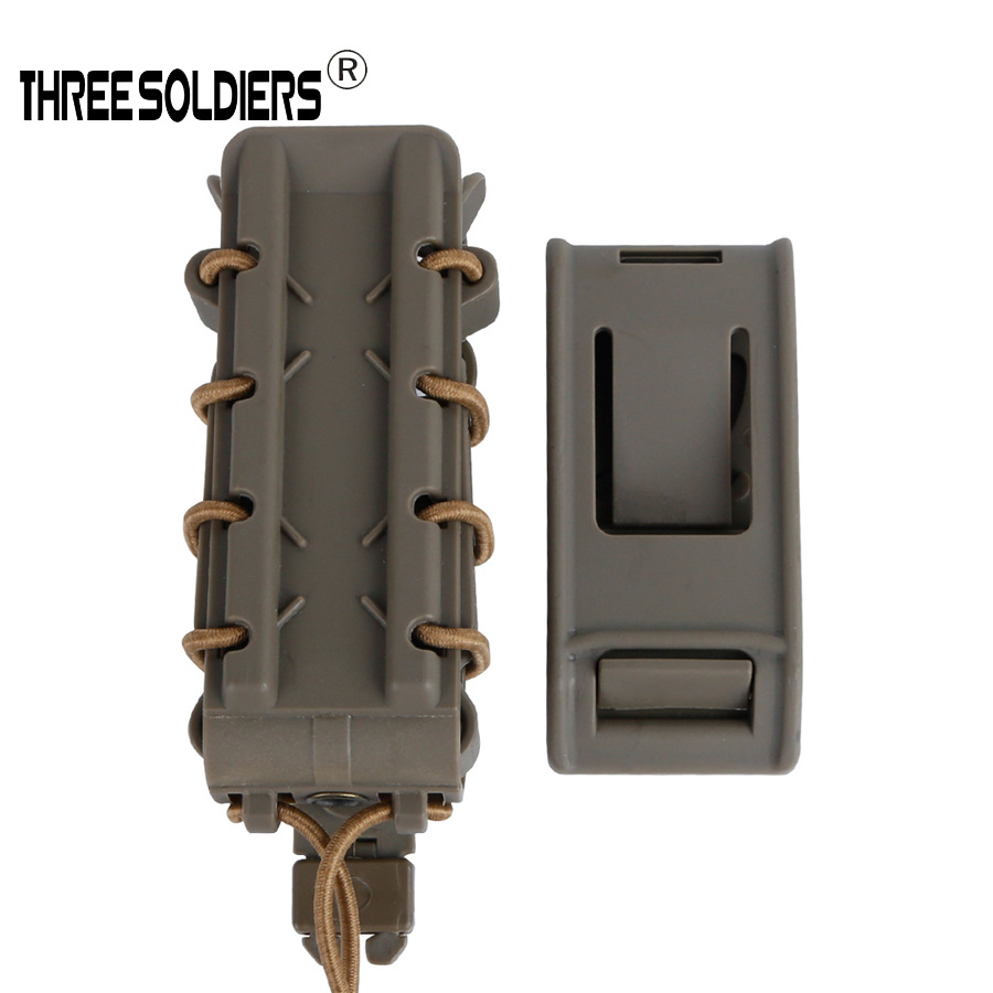 (2개) 외계인 육군 팬 CS 전술 허리 매달려 빠른 당김 상자 9MM 및 45APC MOLLE 허리 커버