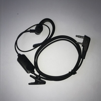 翼联华对讲机耳机耳麦对讲电话机耳机线通用耳挂式小机耳机线双孔|ms