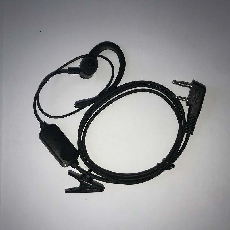 翼联华对讲机耳机耳麦对讲电话机耳机线通用耳挂式小机耳机线双孔|ms