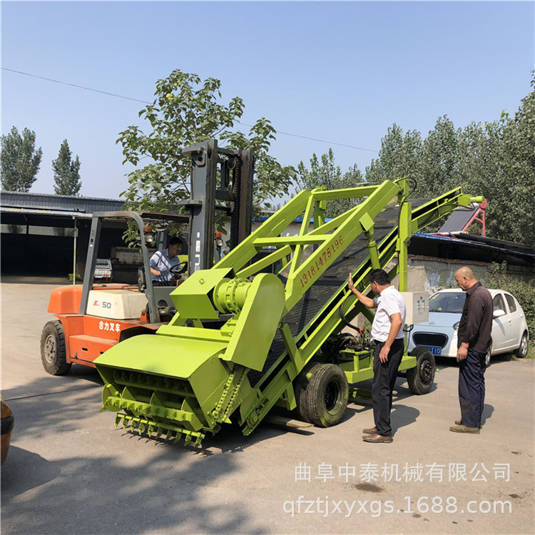 石家庄青贮取料机 液压升降高空扒草机