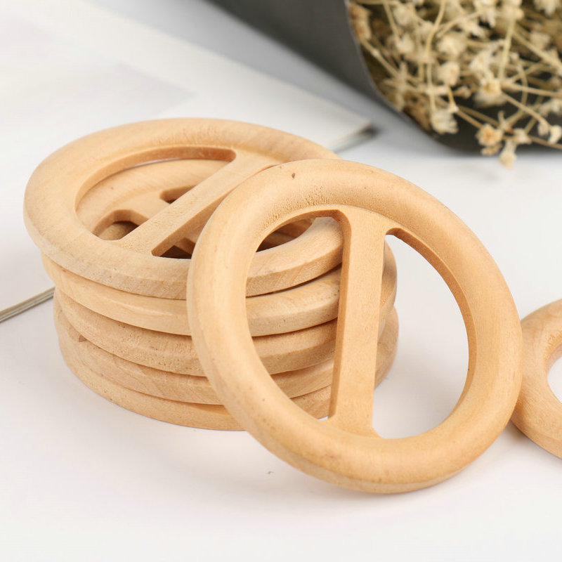 DIY服饰木圈木扣 DIY手工服饰配饰扣子创意木质木环批发