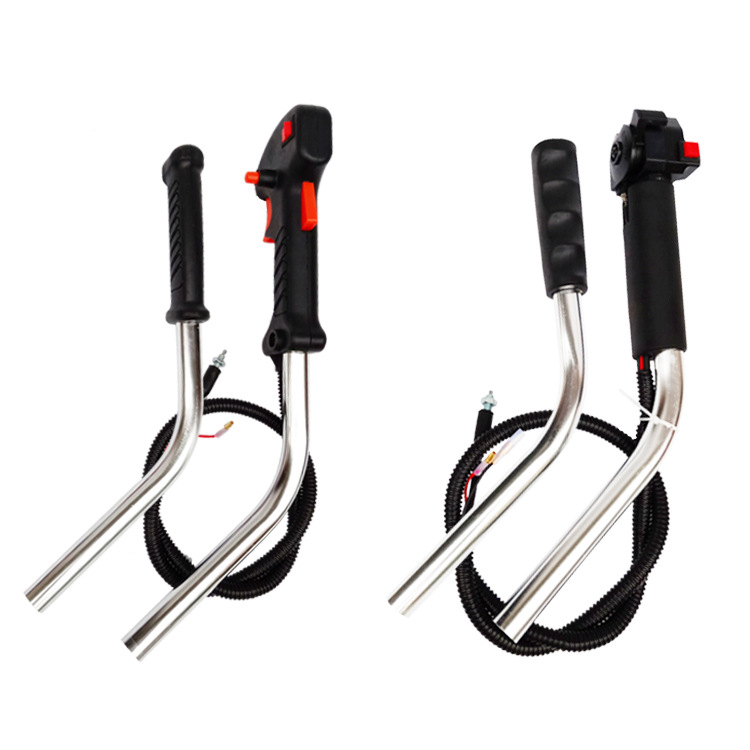 侧挂式割草机手柄打草机油门线熄火开关一体割灌机把手农用工具