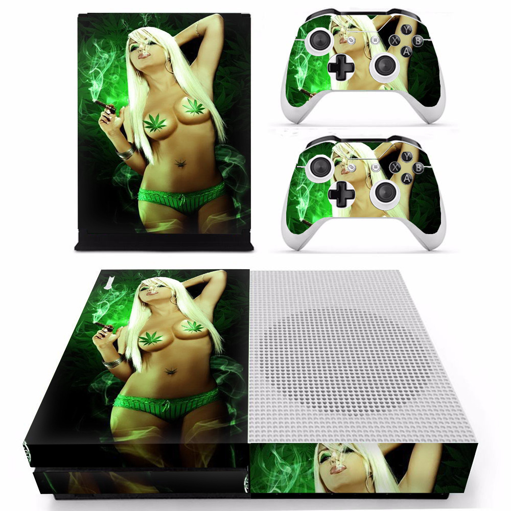 源头厂家XBOXONES游戏机贴纸美女漫威XBOXONES保护膜个性化图片