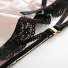 Vignycore European version of sexy lace low -waist hollow drill big underwear foreign trade cross -border slide cotton crotch