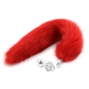 Red tail metal anal plug