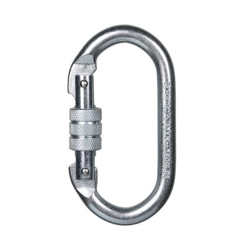 Xinda outdoor carabiner O-type thread lock rock climbing main lock carabiner safety buckle steel lock rock climbing equipment