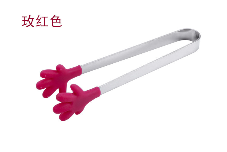 Creative silicone small food tongs