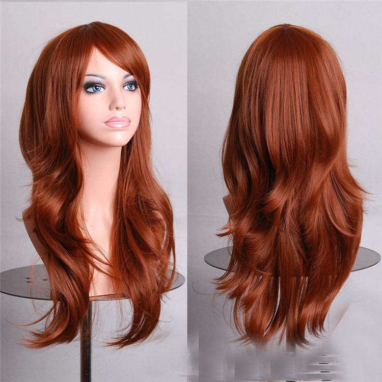 Women's Elegant Party Stage Cosplay High Temperature Wire Side Fringe Long Curly Hair Wigs display picture 2