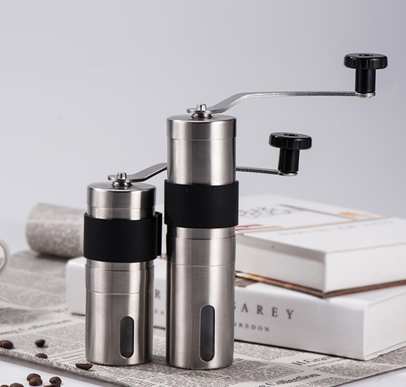 Stainless steel portable Hand shake coffee bean Thickening sheath Pill grinder Coffee grinder goods in stock