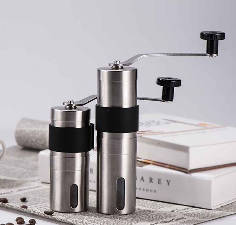 stainless steel portable Hand shake coffee bean Thickening sheath Pill grinder Coffee grinder goods in stock