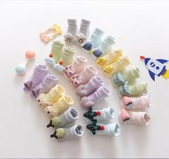 20 spring and summer baby socks cartoon animal non-slip toddler newborn baby floor socks three-dimensional doll children's socks