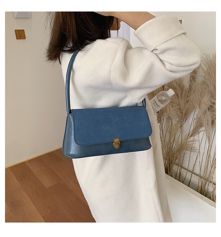 Großhandel grenzüberschreitende 2024 neue Nischendesign-Tasche Retro-Achseltasche Ins Damen-Umhängetasche Handtasche Damentasche_voghion.com