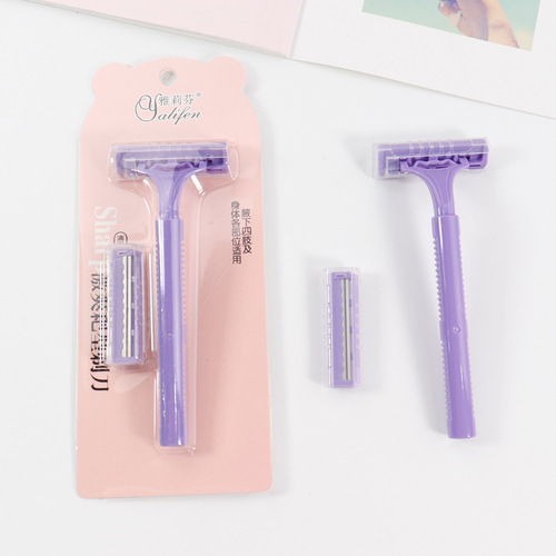 D0564 single pack manual shaver, women's leg and armpit hair shaving manual shaver, whole body hair remover wholesale