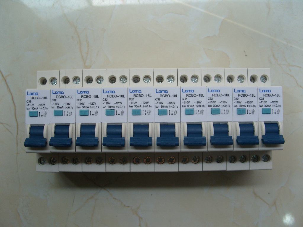 隆马电器 美标100v-125v 120v单极双线漏电断路器RCBO 110V-阿里巴巴