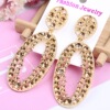 High-end metal fashionable universal earrings, simple and elegant design