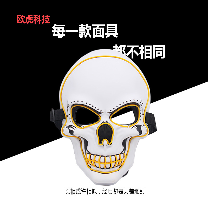 glossy fluorescence mask