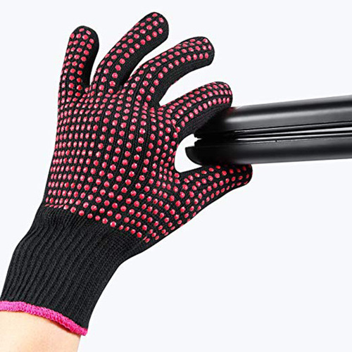 Hair styling silicone dot bead heat insulation anti-scalding gloves 300 degrees hair curling iron curling comb straightener straight comb