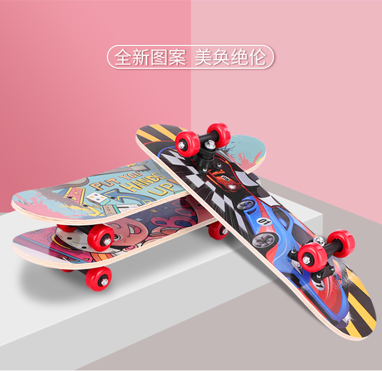 厂家批发四轮滑板2-13岁儿童宝宝小学生创意卡通玩具礼品滑板车详情3