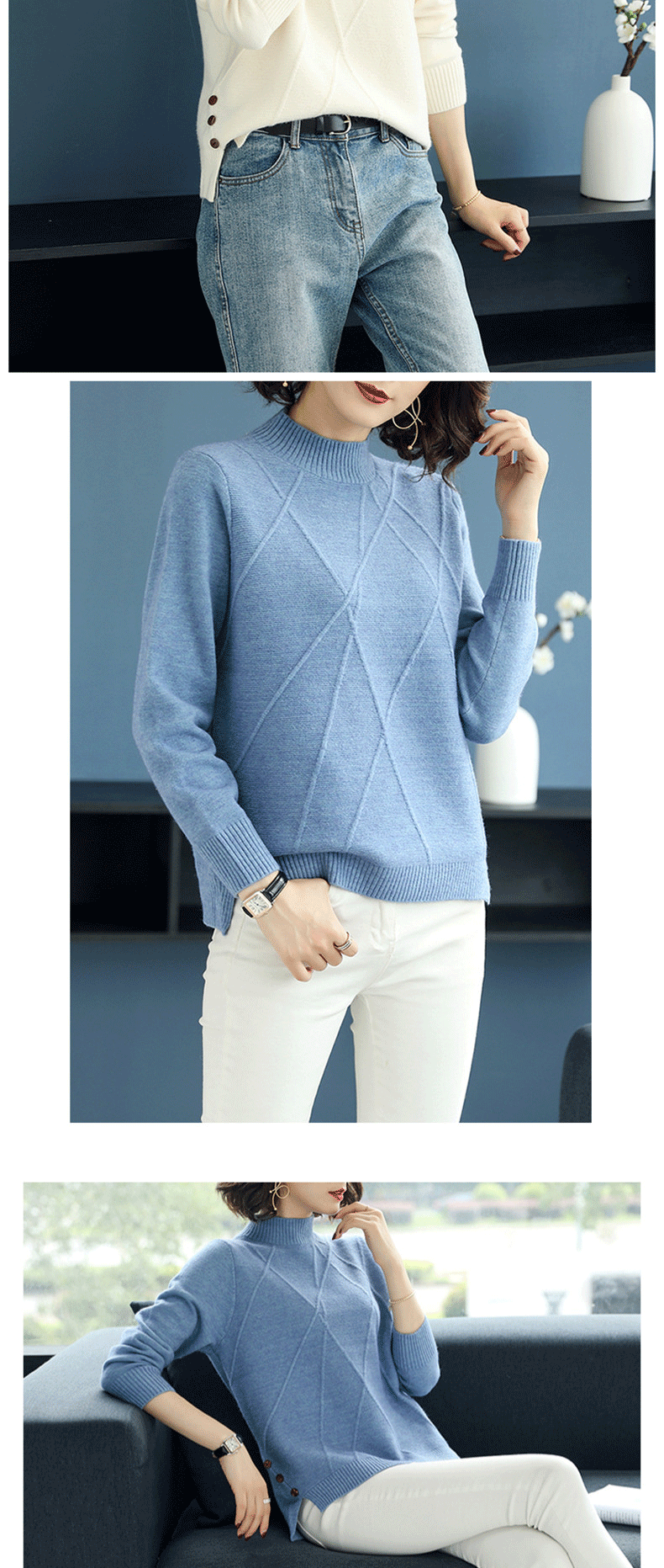 Pull femme en Fibre de polyester Polyester  - Ref 3414128 Image 14