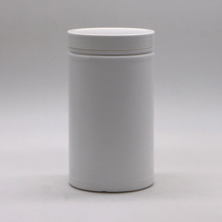 600ML毫升g克 HDPE 白色 遮光密封 含垫片 塑料广口收纳罐