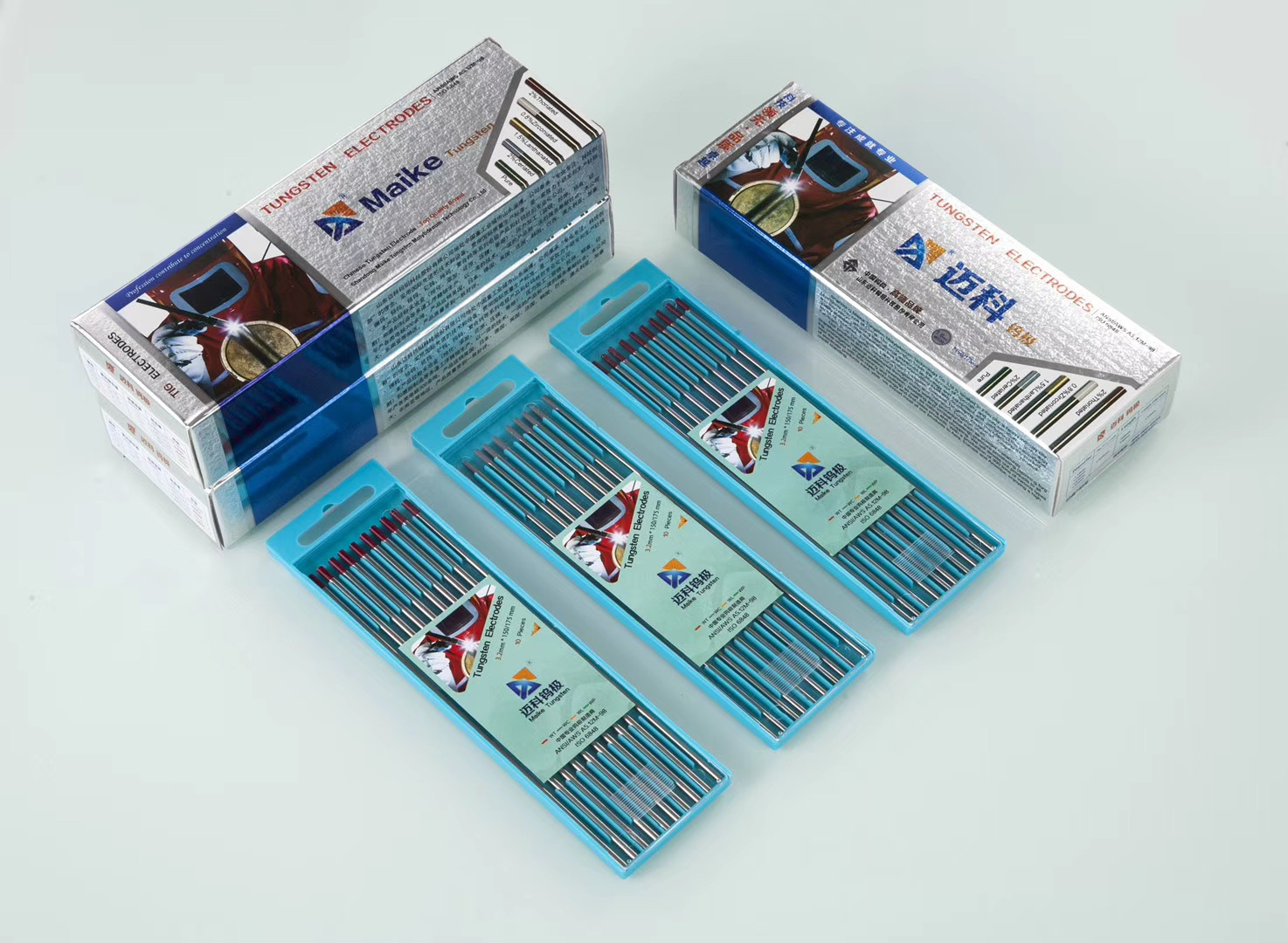 山东迈科钨针钨棒坞电极红头钍钨绿头纯钨灰头铈钨多种规格