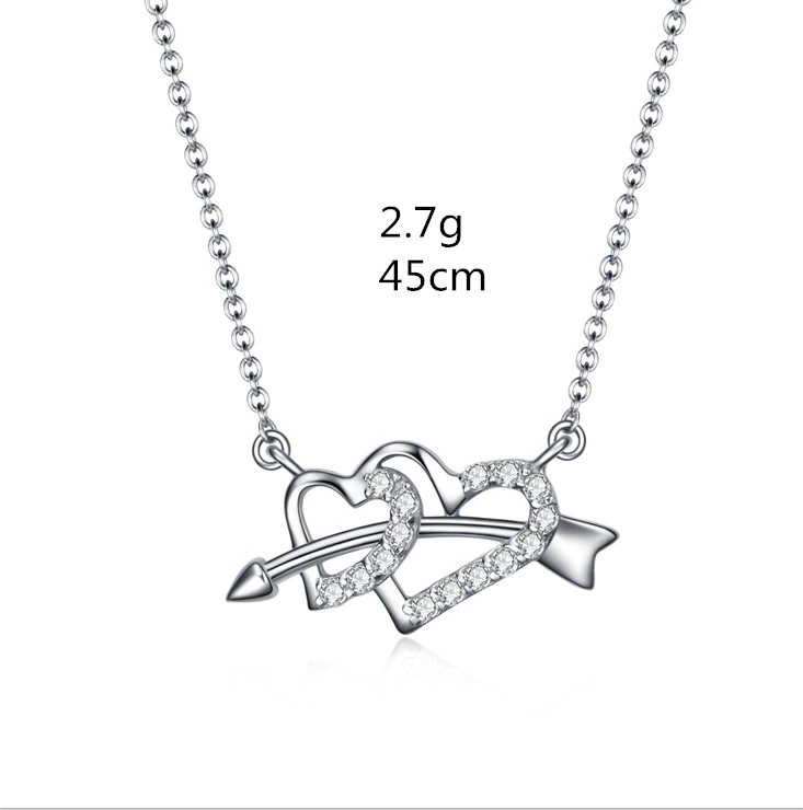 Necklace, pendant, silver 990 sample, simple and elegant design