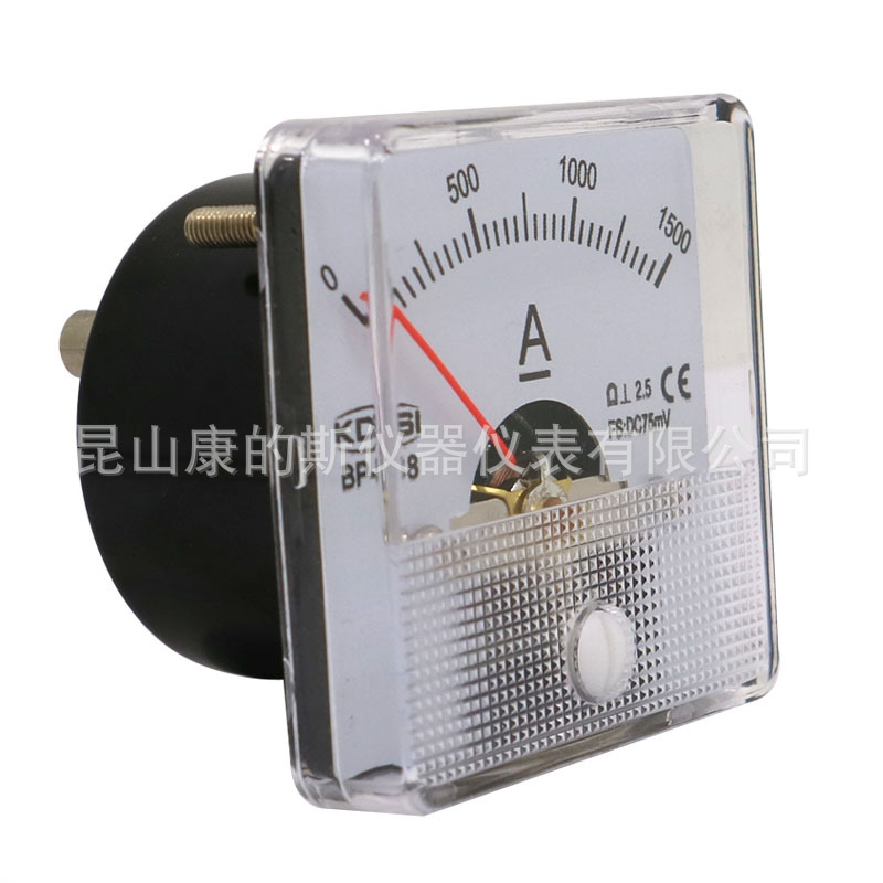 供应 KDSI指针式直流电流表BP-38 DC75mV 1500A机械电表头